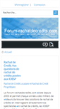 Mobile Screenshot of forum-rachatdecredits.com